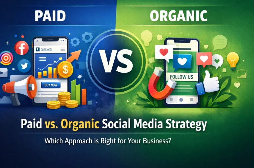 paid vs organic social media strategy